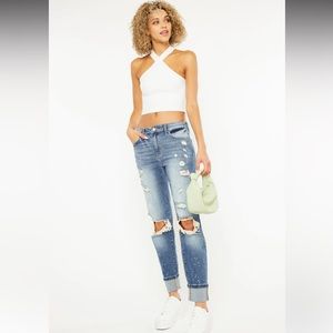 KanCan Shelly High Rise Boyfriend Jeans
